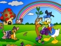 Spēle Donald Duck. Online Coloring Page