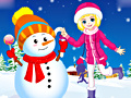 Spēle Winter Snowman and Girl