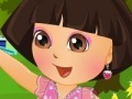 Spēle Dora in Flower Garden Dress Up