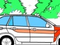 Spēle Kid's coloring: The car on the road
