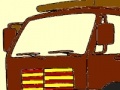 Spēle Big transport truck coloring