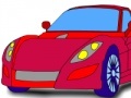 Spēle Superb Red Car: Coloring