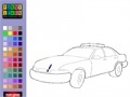 Spēle Police car coloring