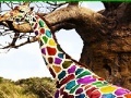 Spēle Colorful Hungry Giraffe: Slide Puzzle