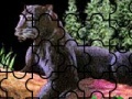 Spēle Wild black cat puzzle