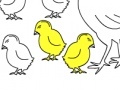 Spēle Chicken Family: Coloring
