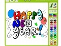 Spēle Happy New Year Coloring