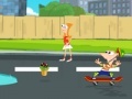 Spēle Phineas and Ferb: Super skateboard