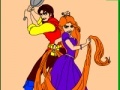 Spēle Coloring: Flynn and Rapunzel