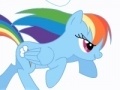 Spēle Friendship is Magic - Rainbow Dash attack cloud