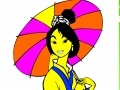 Spēle Princess Mulan Coloring