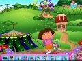 Spēle Dora at the theme park