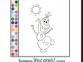 Spēle Coloring: Olaf on the Sun