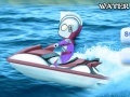 Spēle Ultraman Tiga Wave Race. Water scooter