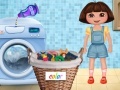 Spēle Dora Washing Clothes