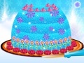 Spēle Frozen. Princess gown cake decor