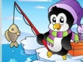 Spēle Fishing Penguin Jigsaw