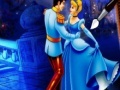 Spēle Cinderella and Prince. Online coloring game