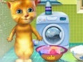 Spēle Ginger washing clothes