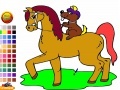 Spēle Horse and Dog Coloring