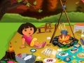 Spēle Dora`s Forest Camp Cleaning