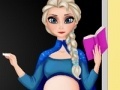 Spēle Pregnant Elsa. School teacher