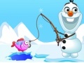 Spēle Frozen Olaf. Fishing time