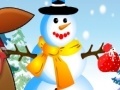 Spēle Pou Girl sculpts snowman