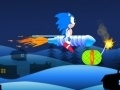 Spēle Super Sonic: Flying on a rocket