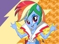Spēle Equestria Girls: Rainbow Rocks - Rainbow Dash Dress Up