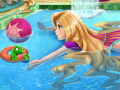 Spēle Rapunzel swimming pool