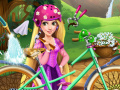 Spēle Girls fix it Rapunzel's bicycle
