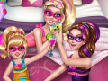 Spēle Super Barbie pyjamas party