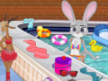 Spēle Zootopia Pool Party Cleaning
