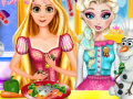 Spēle Elsa & Rapunzel Cooking Disaster