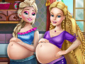 Spēle Elsa and Barbie Pregnant BFFS