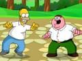 Spēle Street fight Homer Simpson Peter Griffin