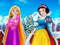 Spēle Rapunzel And Snow White Winter Dress Up