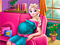Spēle Pregnant Elsa Baby Birth