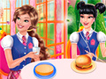 Spēle Princesses Burger Cooking