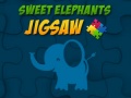 Spēle Sweet Elephants Jigsaw