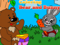 Spēle Coloring Bear and Bunny