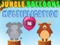 Spēle Jungle balloons multiplication