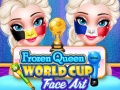 Spēle Frozen Queen World Cup Face Art