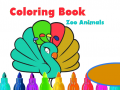 Spēle Coloring Book: Zoo Animals