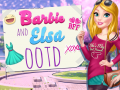 Spēle Barbie and Elsa OOTD