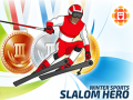 Spēle Winter Sports: Slalom Hero
