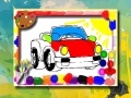 Spēle Cartoon Cars Coloring Book