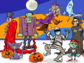 Spēle Find 5 Differences Halloween