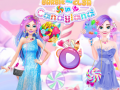Spēle Barbie and Elsa in Candyland